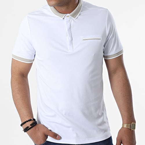Polo A Manches Courtes 569 Blanc