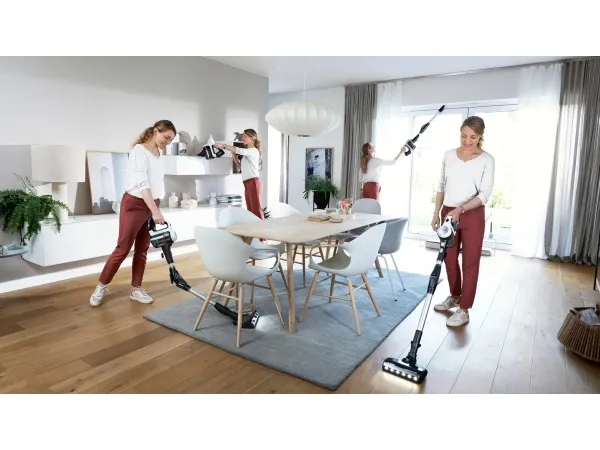 Bosch Unlimited 7 BCS711XXL - Støvsuger - pind/håndholdt (2-i-1) - uden pose - ledningsfri - hvid - 1 batteri, inkluderet oplader
