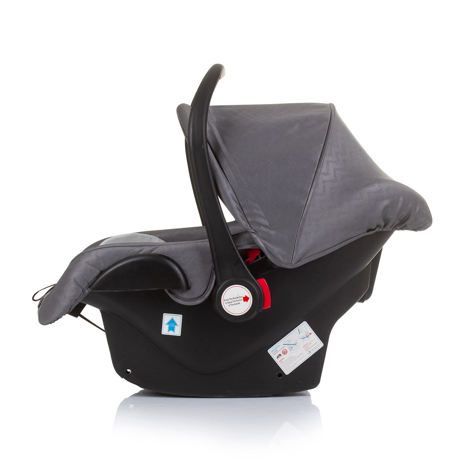 Chipolino Babyschale Havana i-Size (40-85cm) Gruppe 0+ bis 13 kg Gurt Sonnendach grau