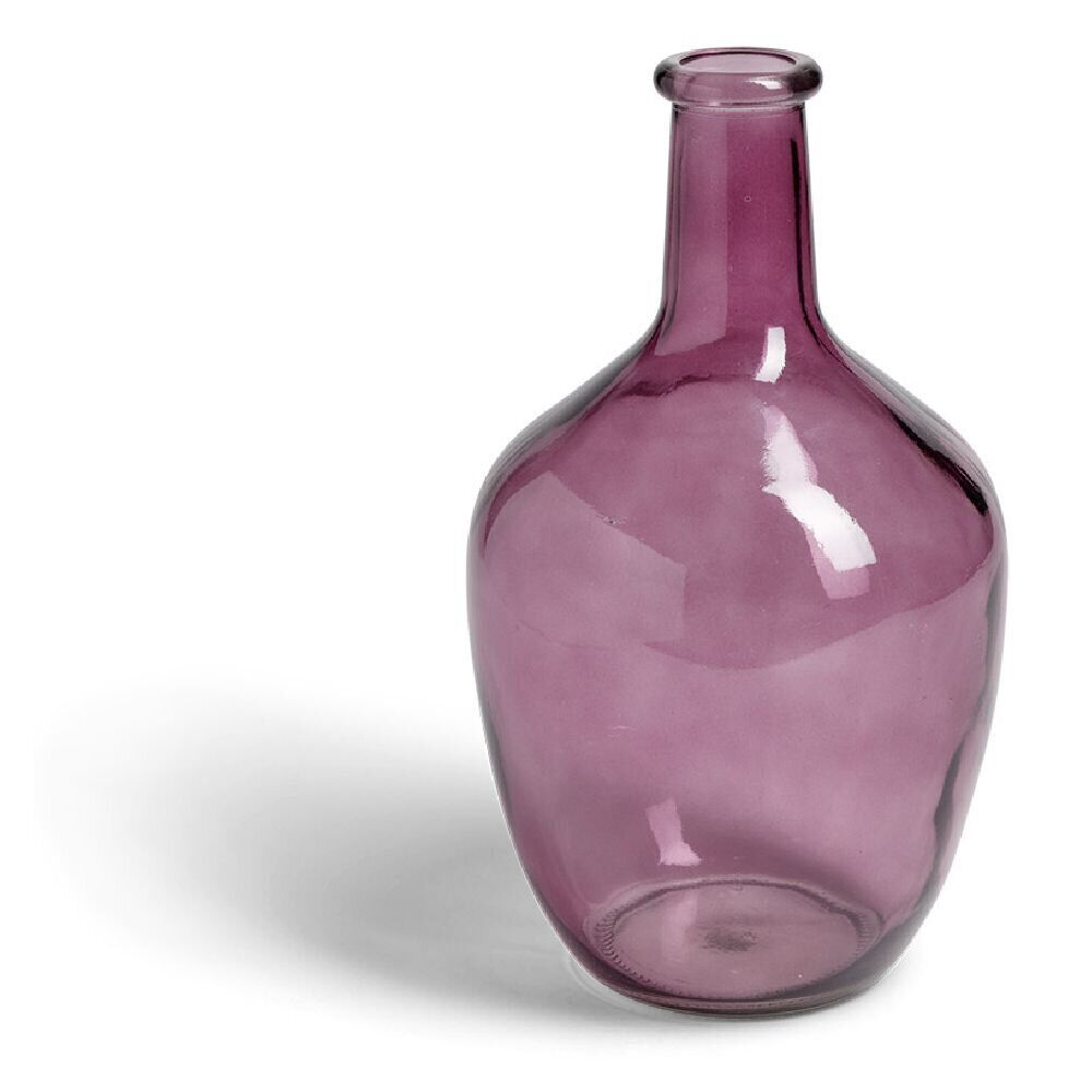 Dame jeanne verre violet transparent Ø15xH26cm