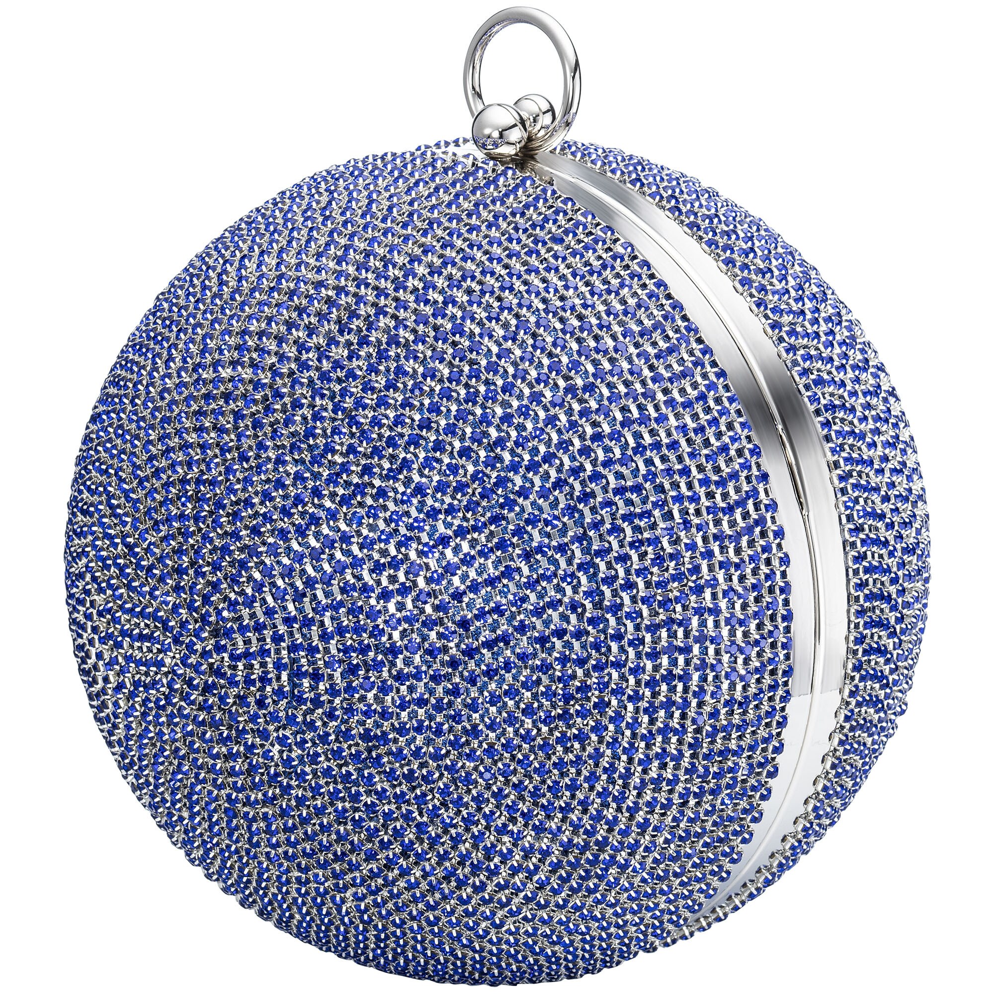Julie Julsen Handbag Metall mit Zirkonia blau