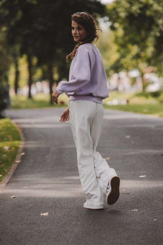 Looxs Zomer Sweater Meisjes - Zacht Paars