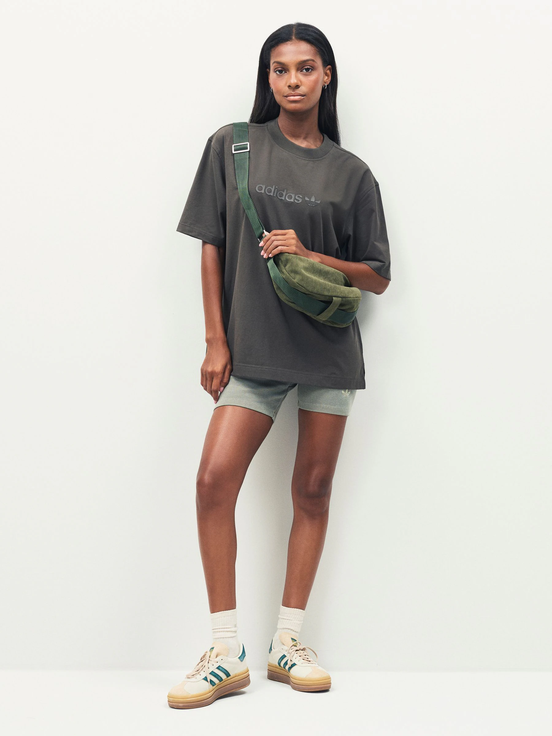 Groen - adidas Originals Essentials Linear Oversize T-Shirt
