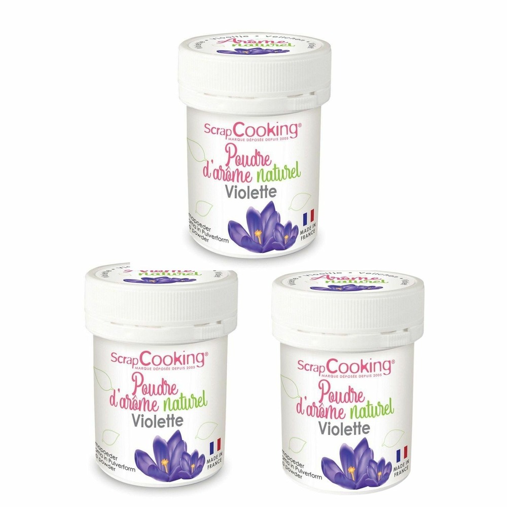 Arôme alimentaire naturel en poudre 45 g - violette