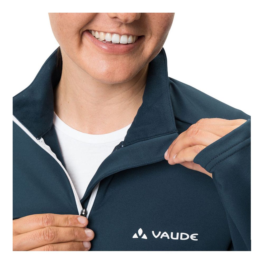 Vaude LIVIGNO HALFZIP II - Polaire Femme dark sea