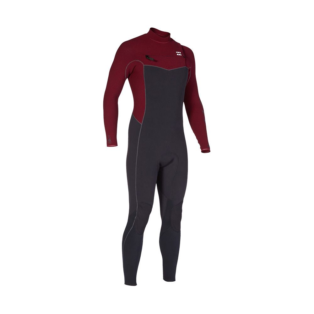 Billabong REVOLUTION CHEST ZIP - Combinaison intégrale 4/3mm Homme burgundy