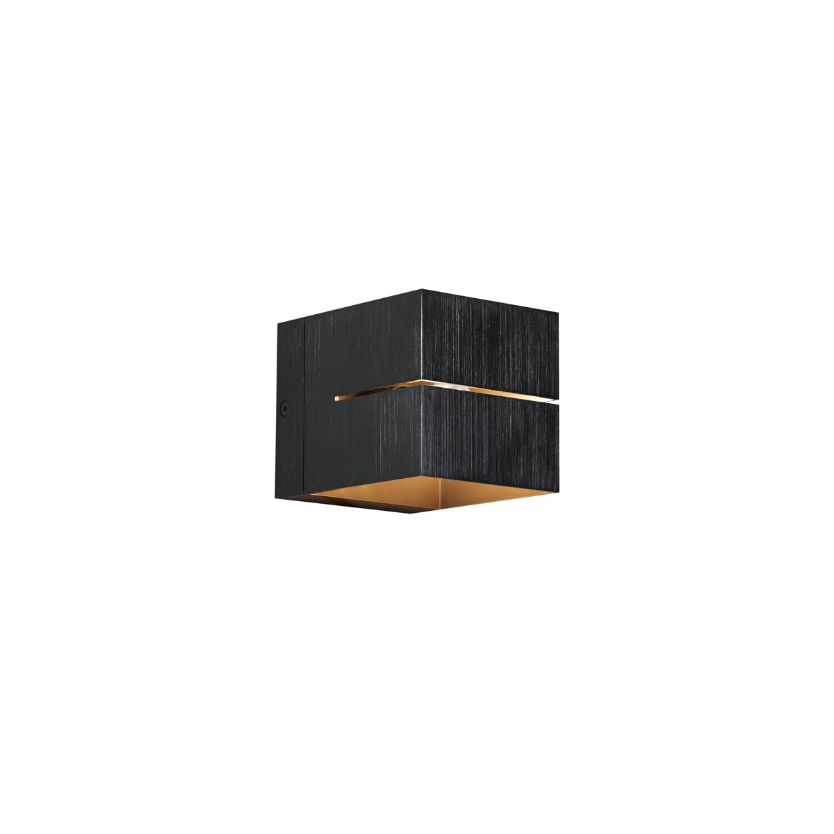 Moderne wandlamp gunmetal met lichteffect - Transfer Groove