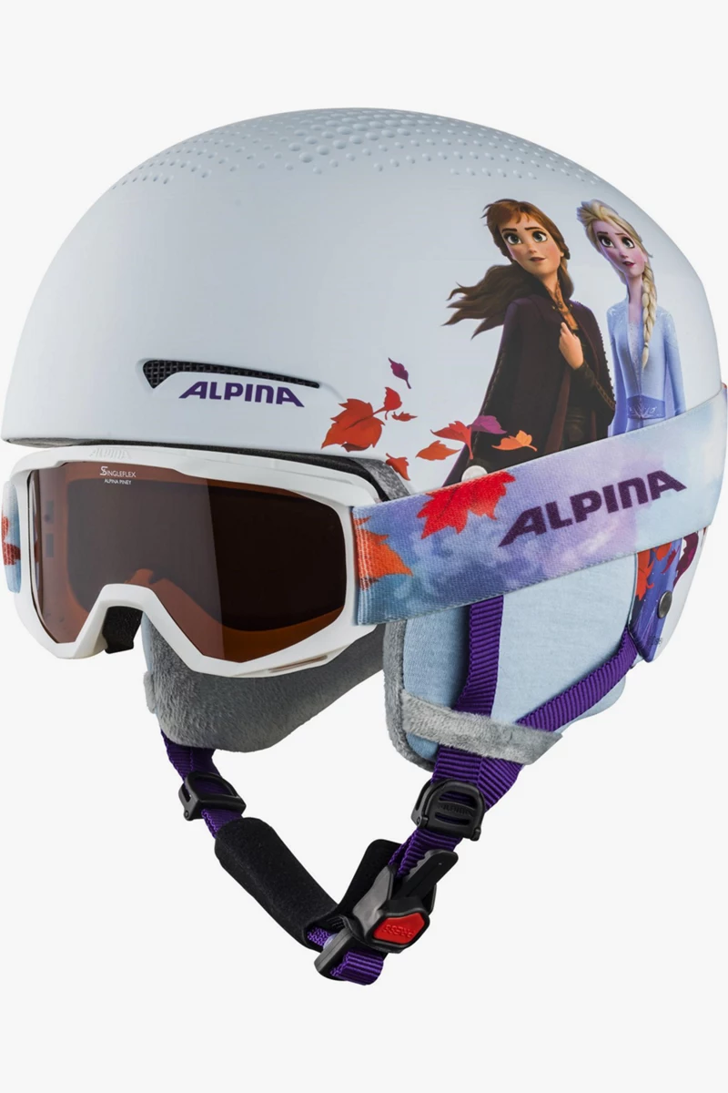 ALPINA Zupo  Kinder Skihelm + Brille
