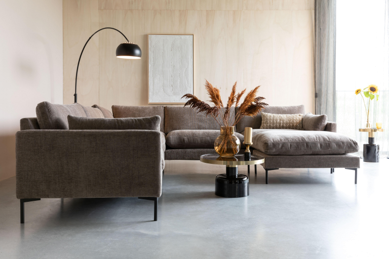 Zuiver Summer hocker antraciet