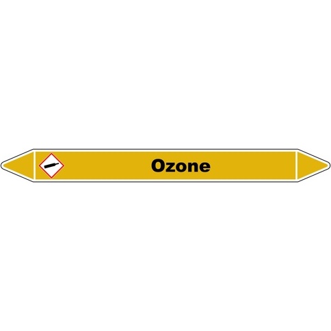 Marqueur de Tuyauterie - Ozone - NFX 08-105 - Vinyle Laminé