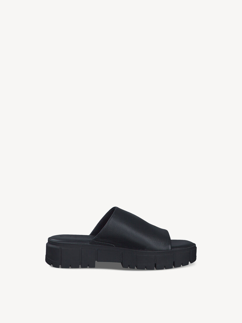 Leren Slipper - zwart