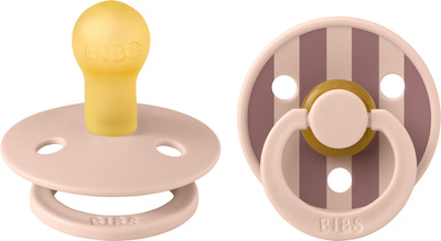 BIBS Studio Colour Block Smokk 2-Pakk Lateks Str 1, Blush Mix