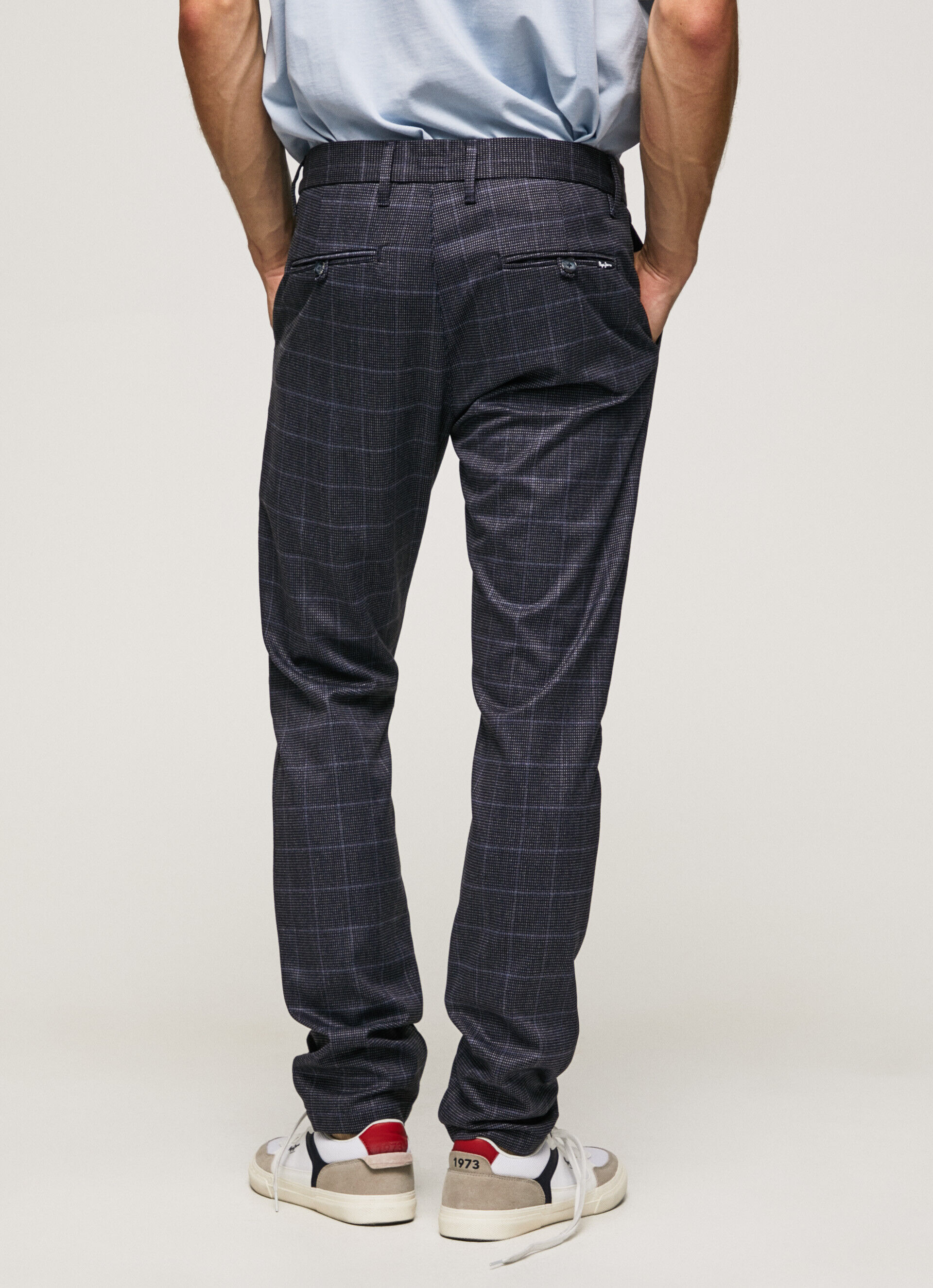 Calça chino regular Stanley - azul dulwich