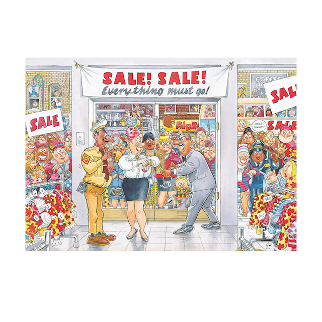 Wasgij Retro Mystery 7 everything must go Puslespill 1000 brikker, Jumbo