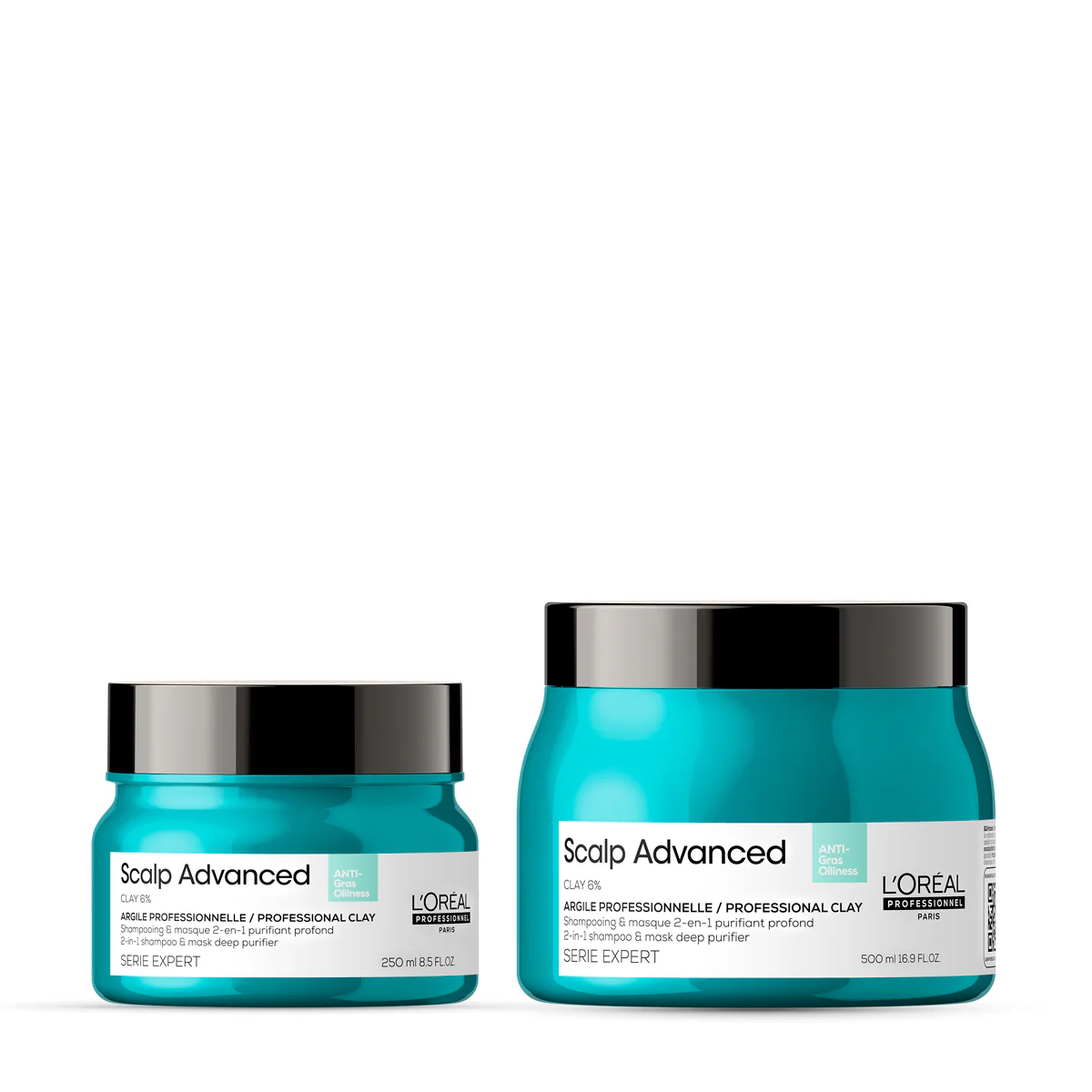 Shampoing & Masque à l'Argile 2 en 1 Purifiant Scalp Advanced 250ml