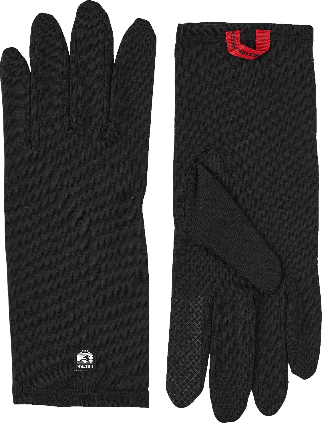 Merino Wool Liner Long 5-Finger Black