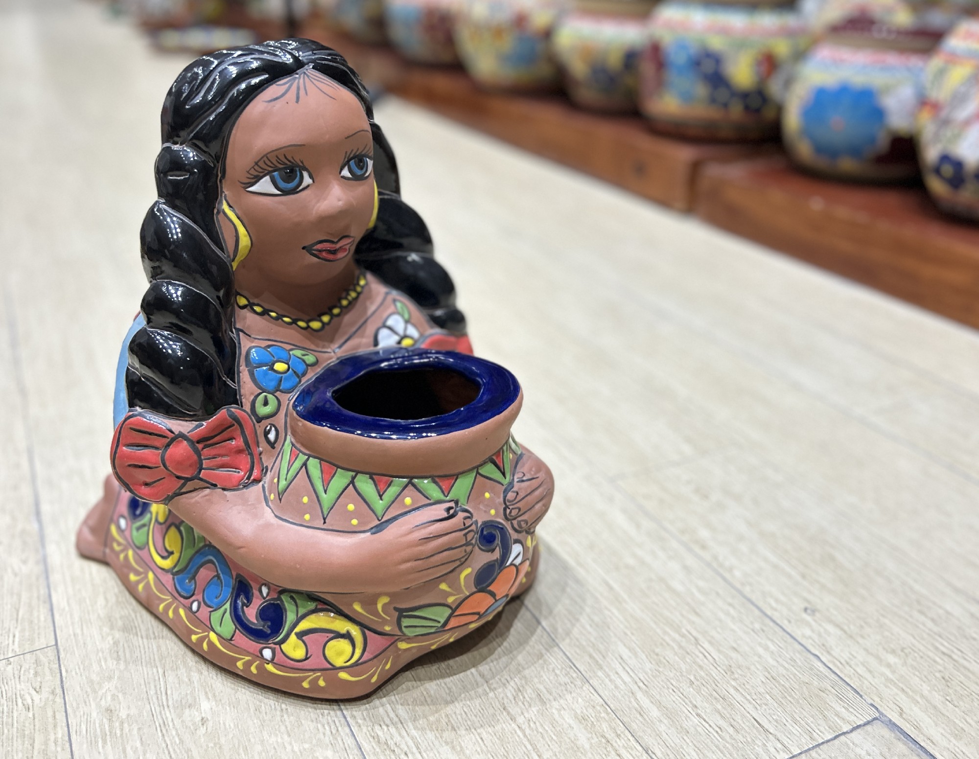 Pflanztopf 'Pueblo Girl', multicolor, B 25 cm, L 35 cm, H 36 cm günstig bestellen