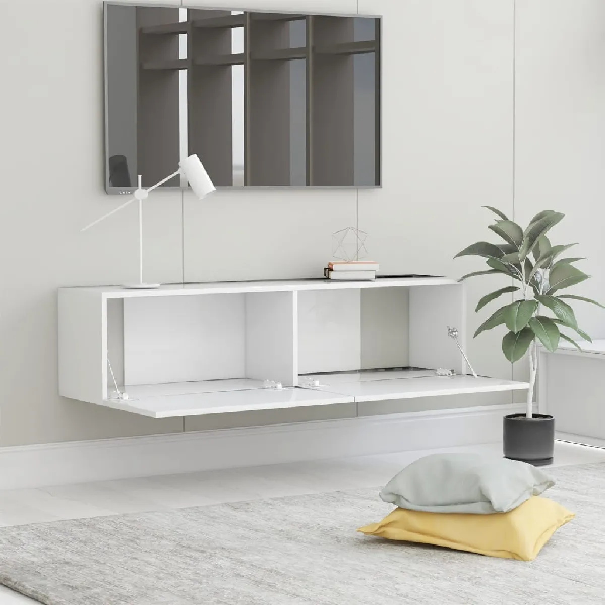 vidaXL Meuble TV - Blanc