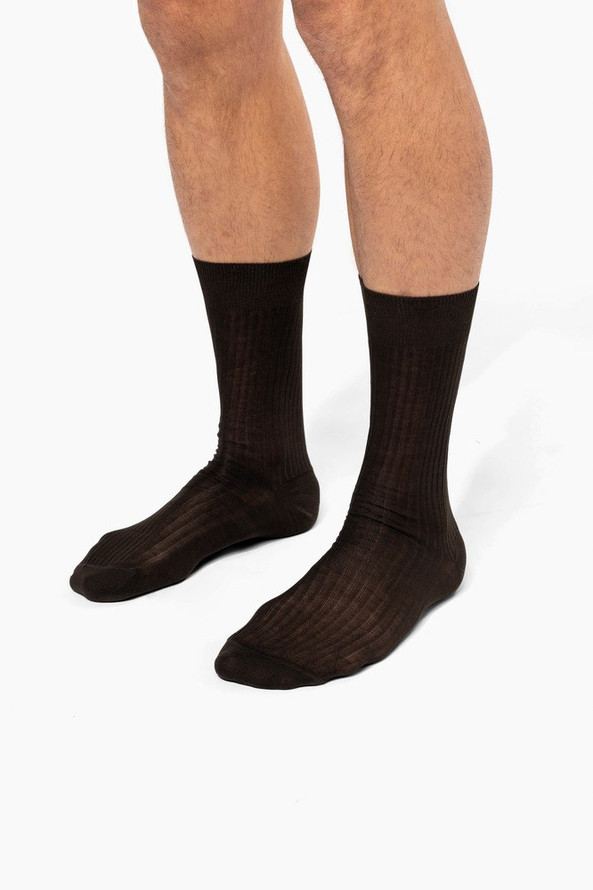 Kariban Premium PK801 - Chaussettes coton rib 4x2 fil d'Écosse homme