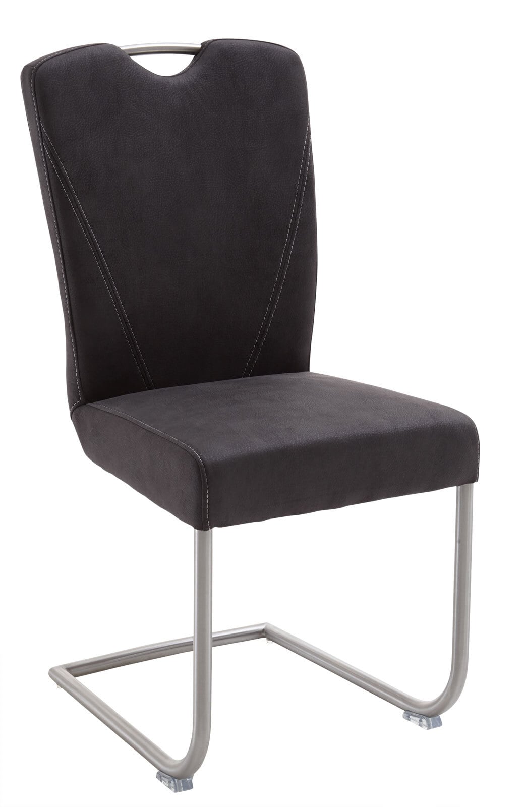CASAVANTI Esszimmerstuhl FRANCESCO 2er Set Edelstahl /grau