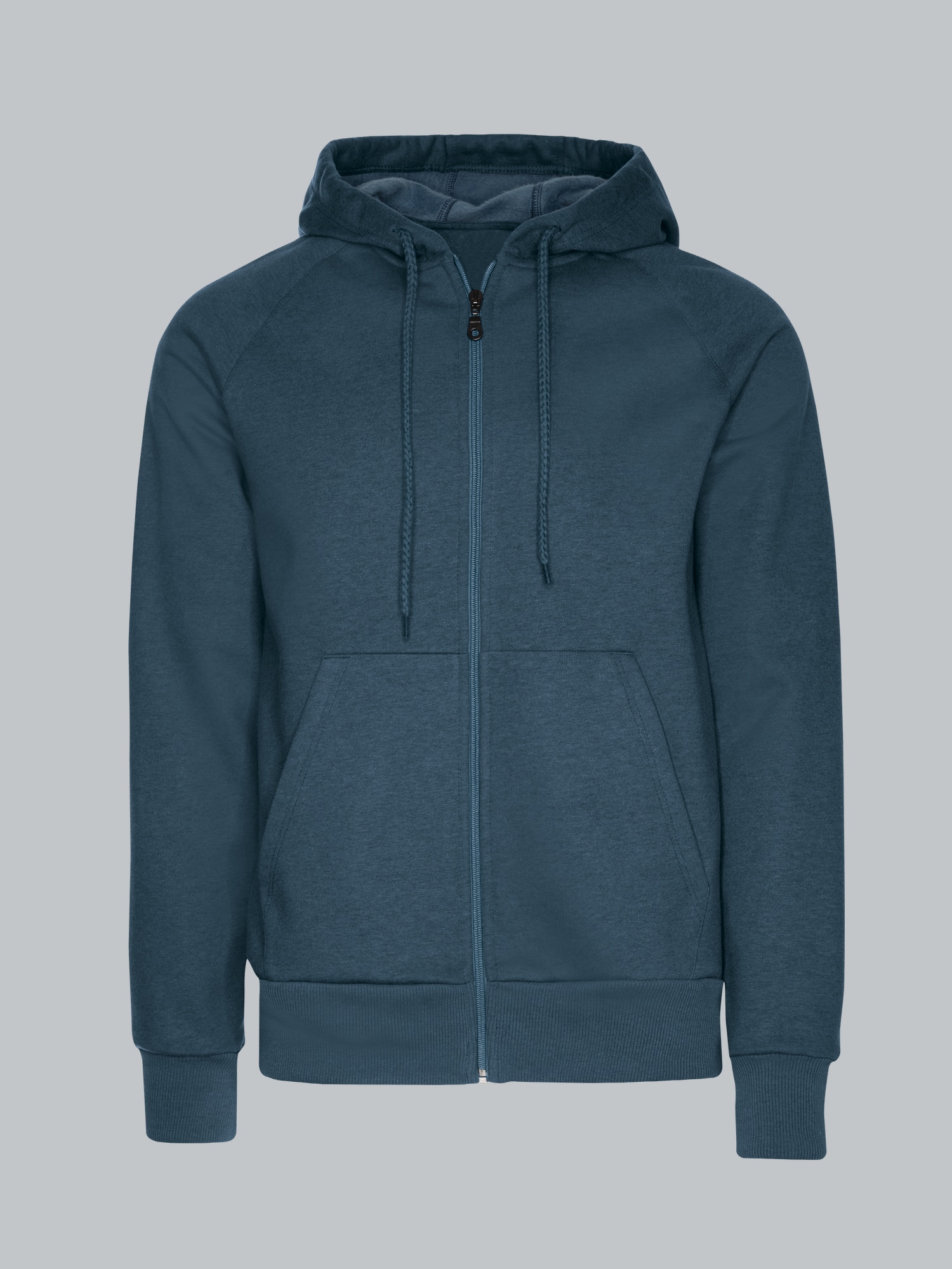 Sweatjacke mit KapuzeJeans-melange