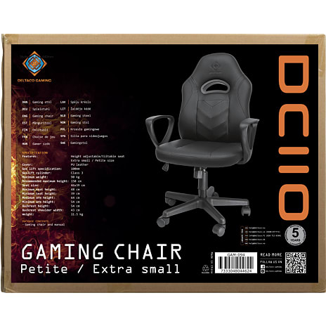 Deltaco Junior Gamerstol GAM-094 - sort