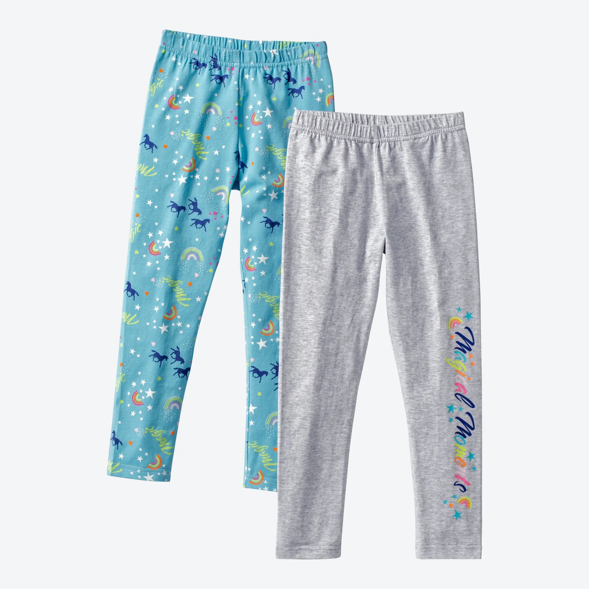 Kinder-Mädchen-Leggings in tollem Design, 2er-Pack