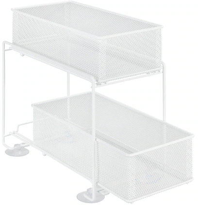WENKO Küchenregal »Modell Gioma« Komplett-Set, 3 Stk. tlg. Schubladenregal, Organizer mit 2 Etagen, für Unterschränke & Regale
