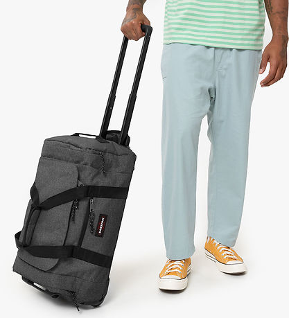 Eastpak Reisetasche m. Räder - Leatherface S 41L - Black Denim