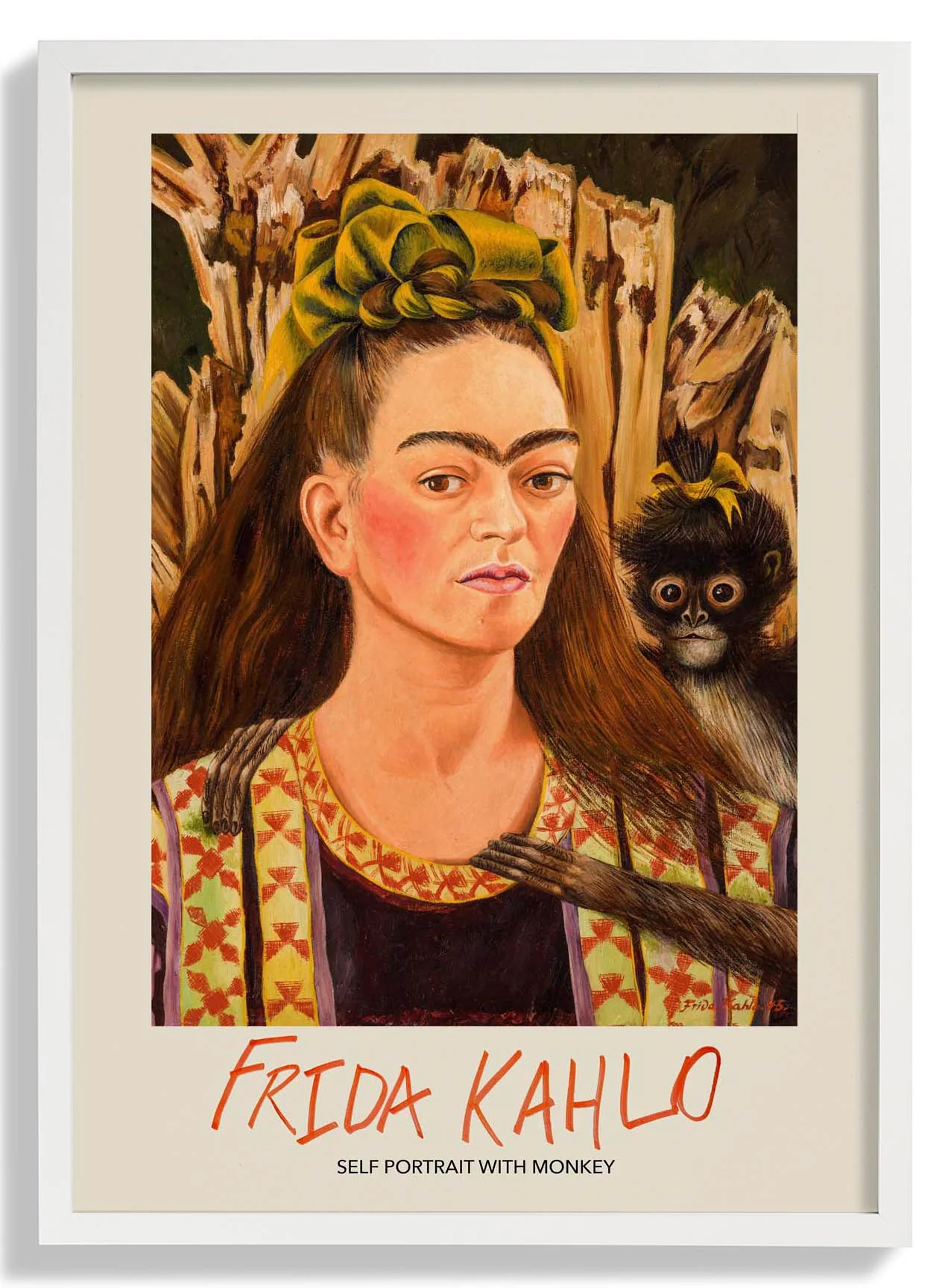 Selbstporträt mit Affe von Frida Kahlo Kunstausstellung