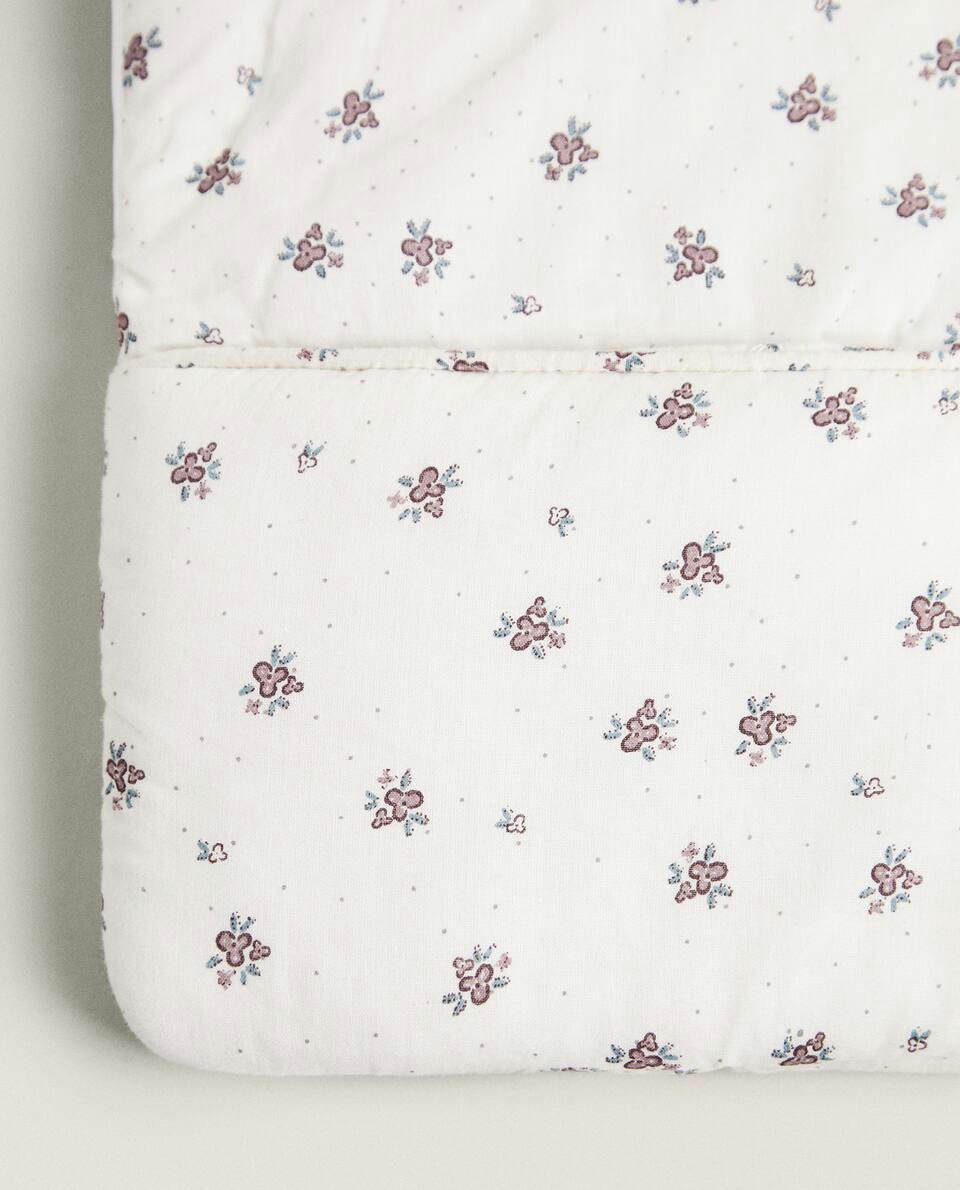 ORGANIZADOR INFANTIL DE ALGODÃO COM ESTAMPA FLORAL
