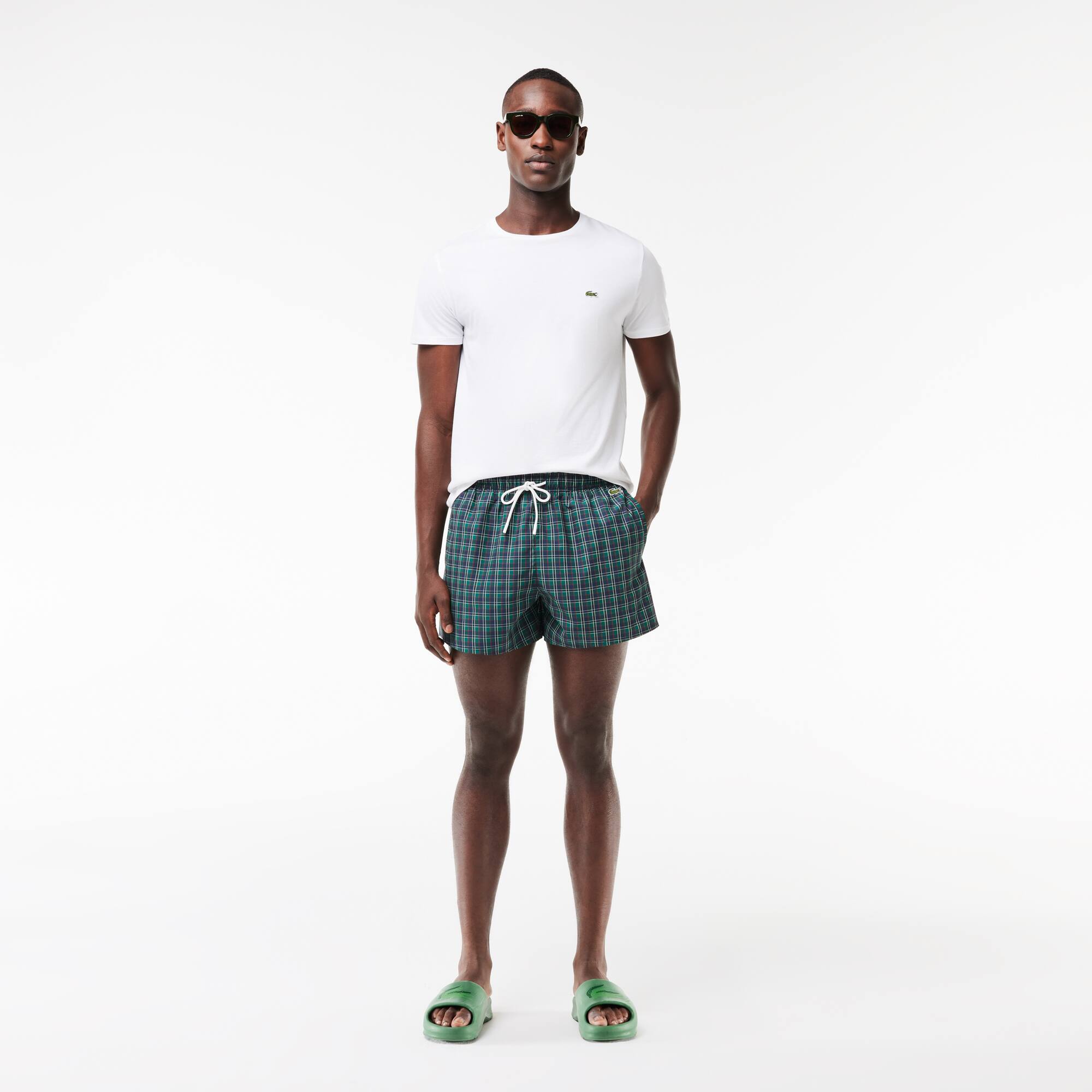 Short de bain court imprimé Maillots de bain - Bleu - Lacoste - Homme