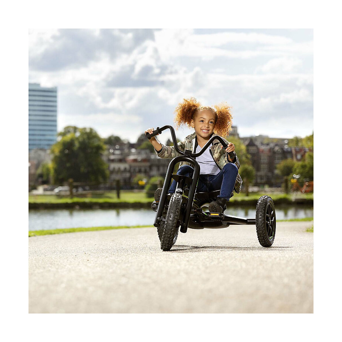 BERG Go-Kart Buddy Choppy Neo Schwarz Gr&uuml;n