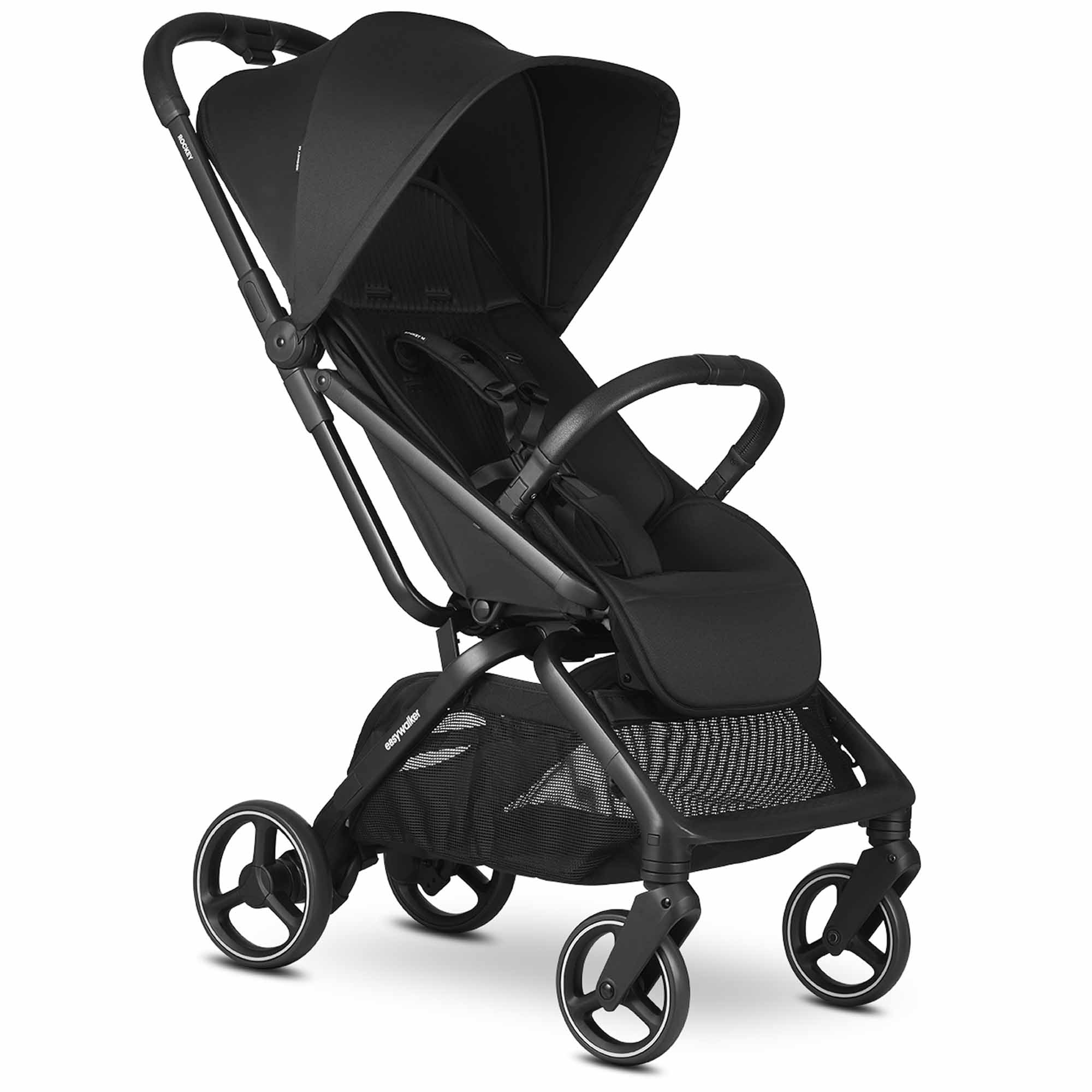 Easywalker Rockey M Pure Black - buggy's - Prénatal