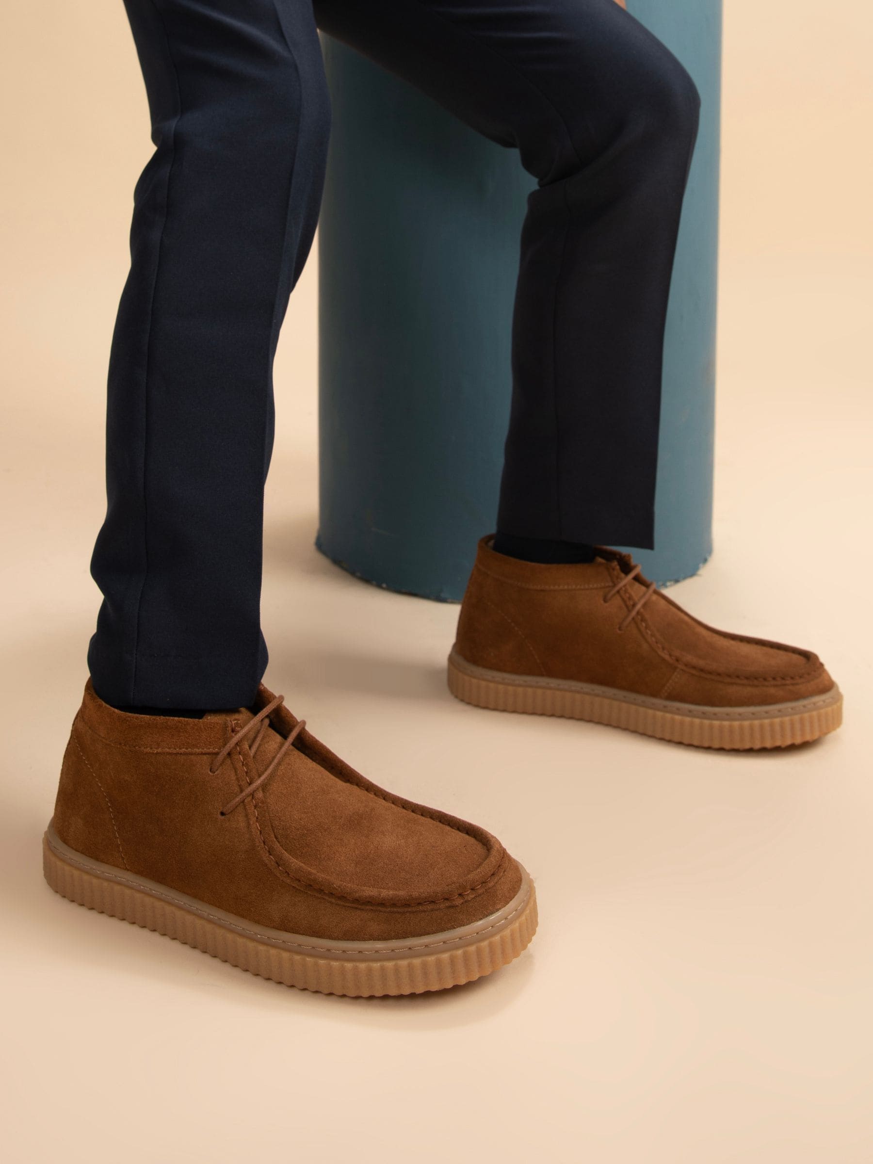 Lichtbruin - Off The Hook Bolan suède leren Vetersluiting casual Boots