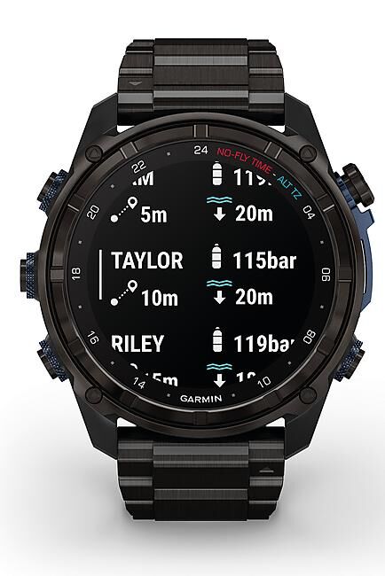 GARMIN - ORDINATEUR DE PLONGEE DESCENT MK3i BRACELET TITANE