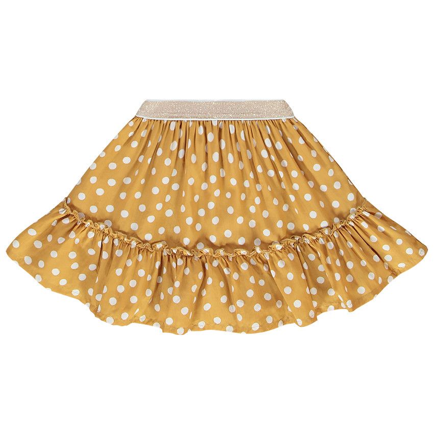 Jupe courte fantaisie pour fille - Beige
