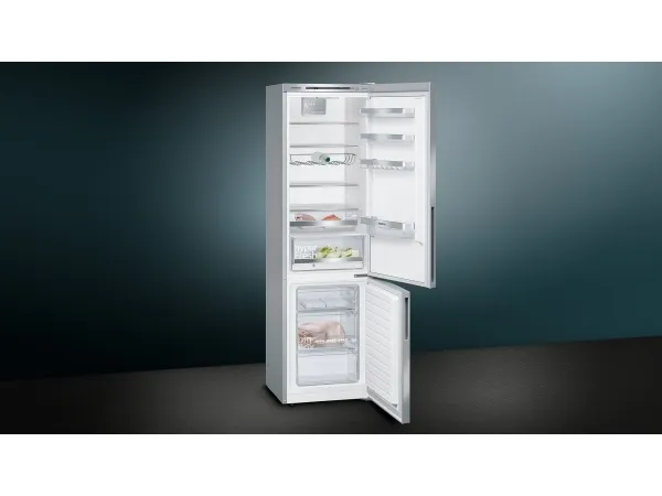 Siemens iQ500 KG39EAICA - Køleskab/fryser - bund-fryser - bredde: 60 cm - dybde: 65 cm - højde: 201 cm - 343 liter - Klasse C - rustfrit stål