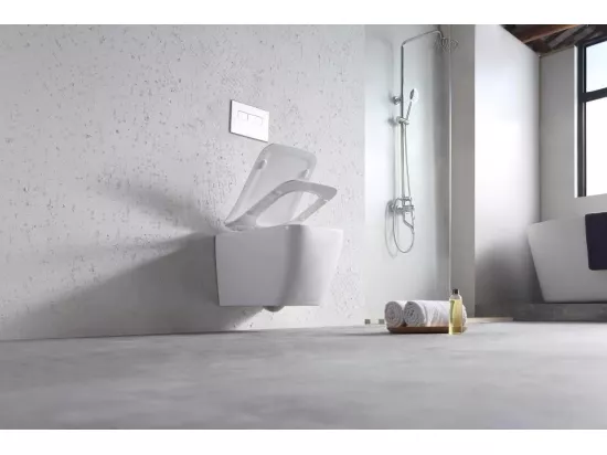 Cuvette Wc Suspendue Rea Martin Rimless Duroplast/Slim/Zm White
