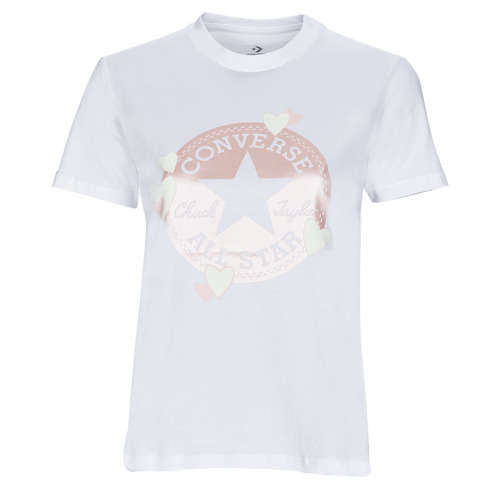 Converse - RADIATING LOVE SS SLIM GRAPHIC - Blanc