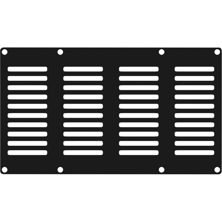 Caymon CASY402/B ventilatieplaatje staal, 4 modules breed voor CASY-chassis