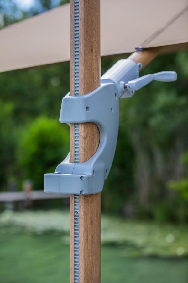 Dehner Ampelschirm Zypern, Holzoptik,