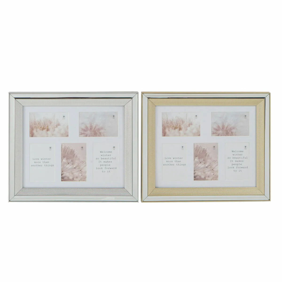 Cadre Photo DKD Home Decor Doré/Argenté