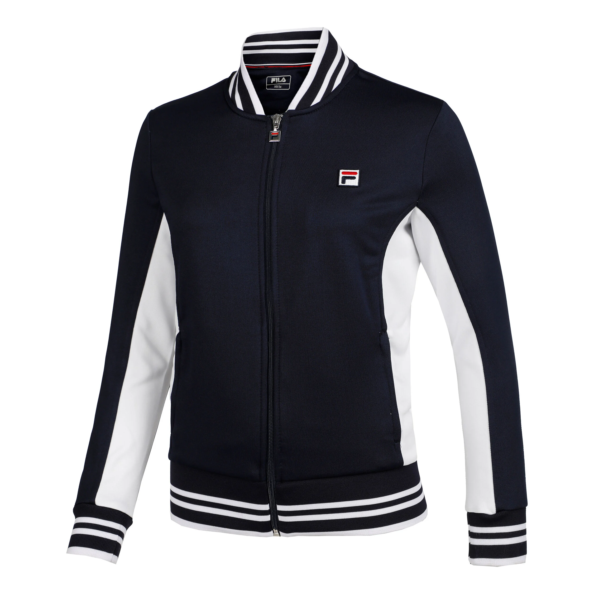 Fila Georgia Veste De Survêtement Femmes - Bleu Foncé , Blanc