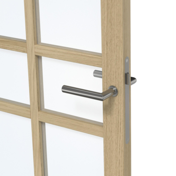 Arne & Bodil binnendeur ABE105 blank glas - licht eiken houtlook afwerking