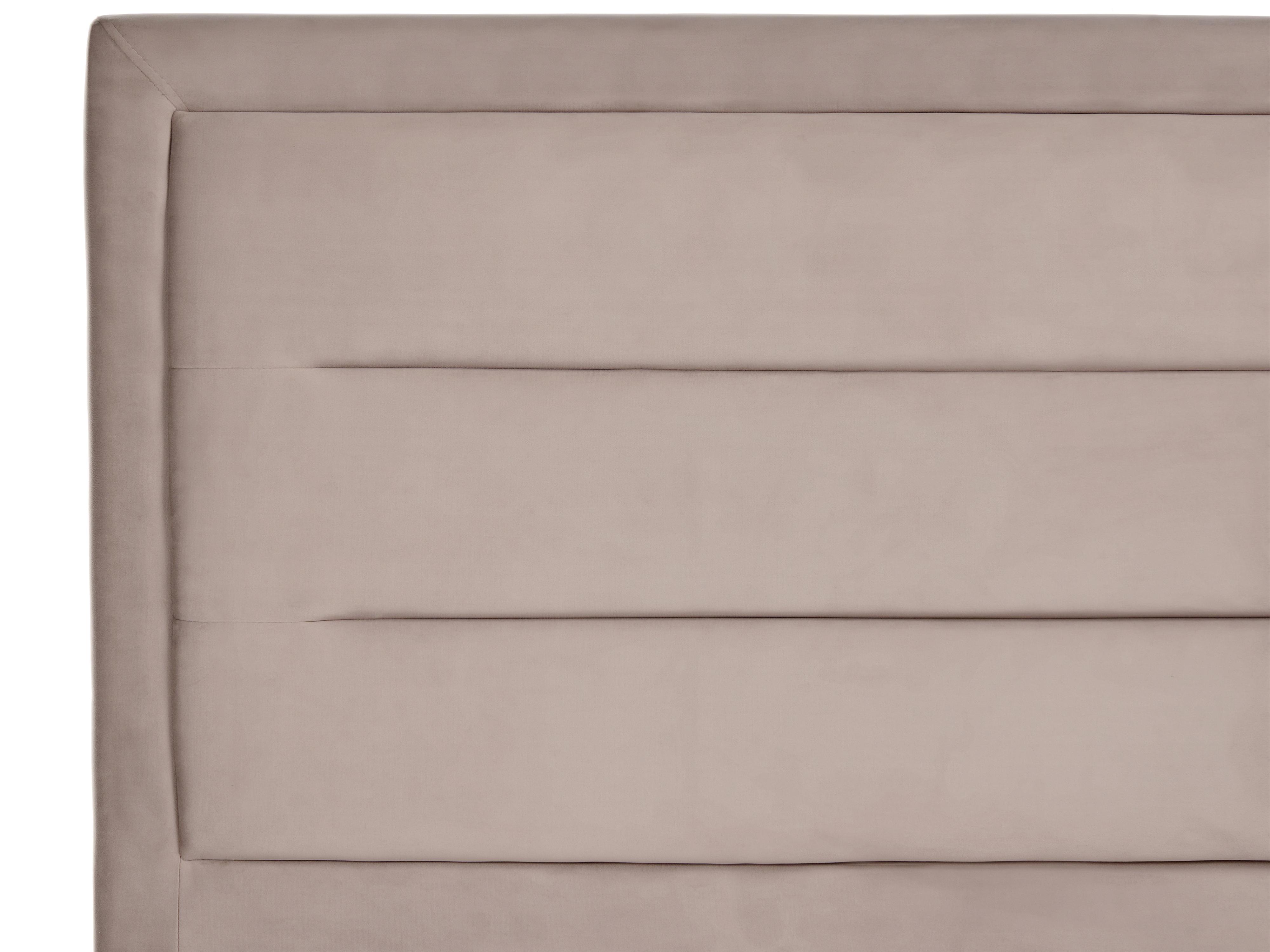 Bed Fluweel ROUEN 180 x 200 cm Taupe
