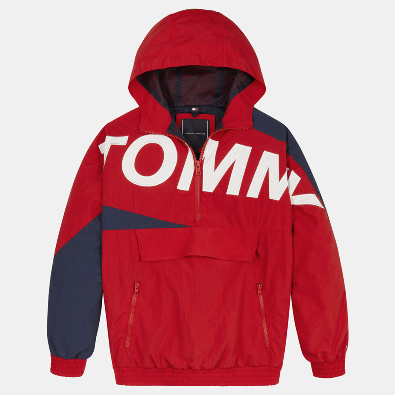 Tommy Hilfiger Coupe-vent à capuche avec logo Chicago rouge/marine