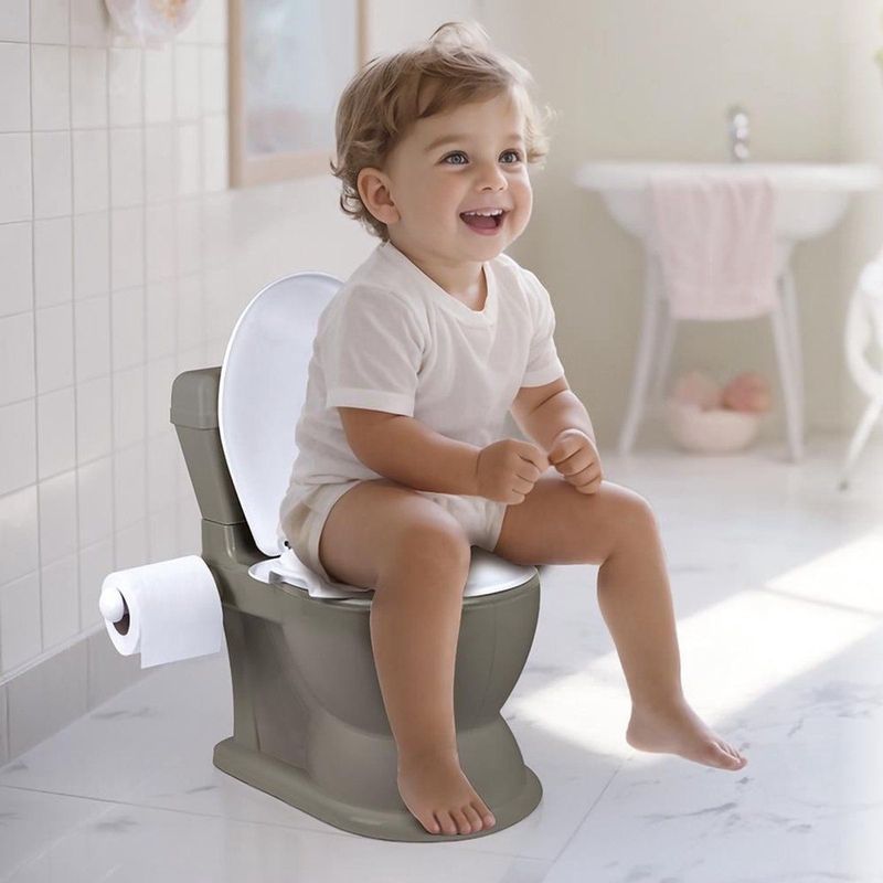 Dolu - Educatief Potje - Steengrijs - Ergonomisch Zitje