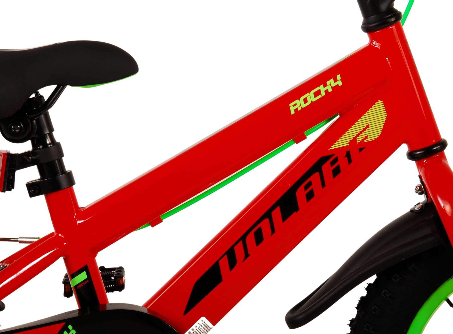 TPFSports Rocky Kinderfahrrad - Jungen - 14 Zoll - Rücktritt + Handbremse - Rot