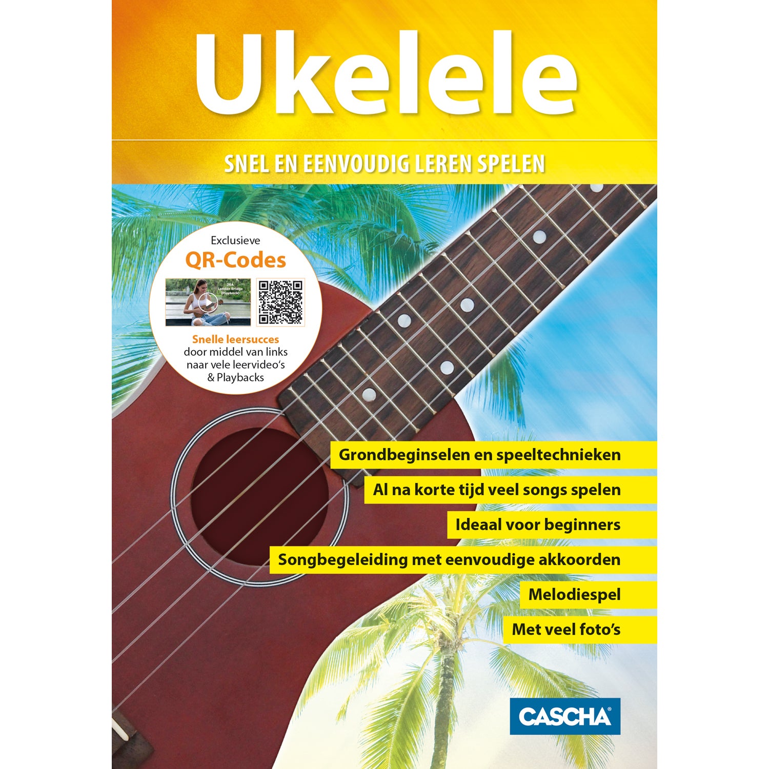 Cascha HH 2036 NL Premium Mahogany concert ukelele set (NL)